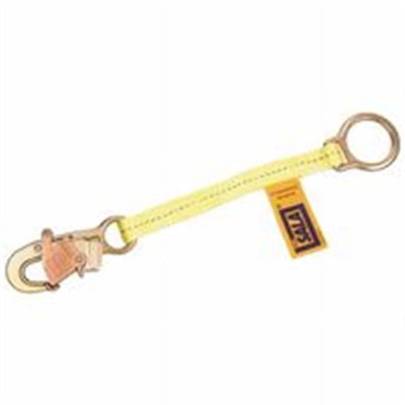 Dbi/Sala D-Ring Extension Harness Accessory With Self-Locking Snap Hook- Yellow - 1.5 ft.