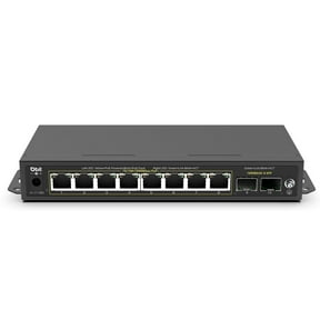 Dbit 10-Port Gigabit Network Switch Unmanaged PoE Switch with 8 PoE+ Ports @125W with 2 Combo SFP Slots