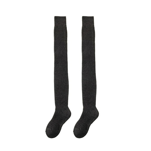 Dbuoem 1 Pair Women Winter Warm Long Socks Thickened Soft Thermal Stockings Fluffy Female Over Knee Socks