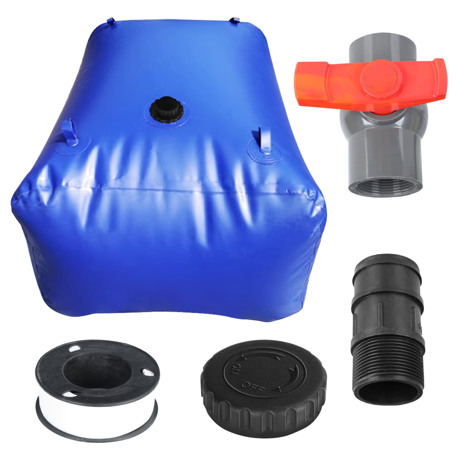 Dbuoem 1 Set 1000L Water Storage Tank,Large Capacity Water Storage Bladder,Emergency Water Bladder TankFoldable Water Storage Tank,Portable Rainwater Bag for Drought Resistance