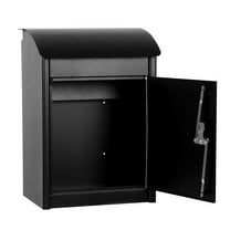 Dbuoem 1 Set Package Delivery Box,Outside Extra Large Mailbox for Parcel,Wall Mounted Lockable Delivery Box,Parcel Drop Box with Anti-Theft Baffle