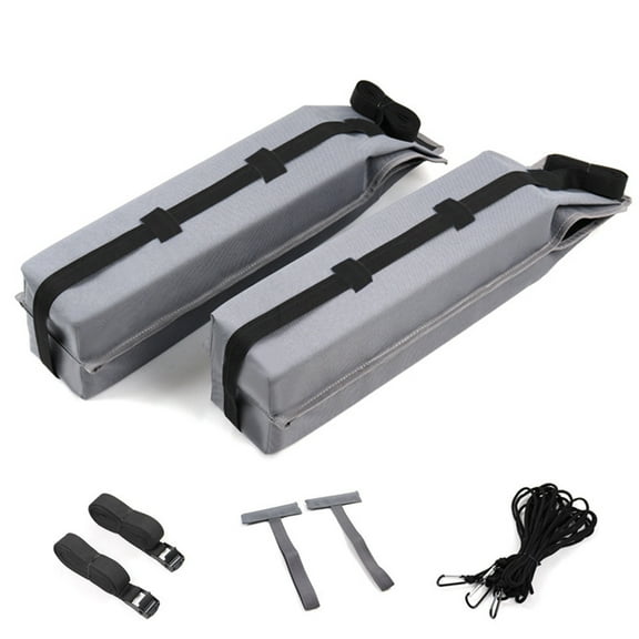 Dbuoem 1 Set Universal Car Soft Roof Rack Pads,Luggage Carrier System for Kayak Surfboard Canoe,Include 2 Tie Down Straps,2 Tie Down Rope,2 Quick Loop Strap