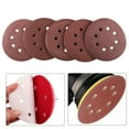 thumbnail image 1 of Dbuoem 10Pcs/Set 8 Holes Round Shape Grinding Sanding Discs Hook Loop Sandpaper Pad, 1 of 6