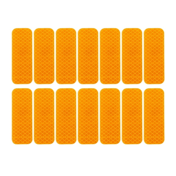 Dbuoem 14Pcs Reflective Warning Strip Tape Car Bumper Reflective Strips Secure Reflector Decals