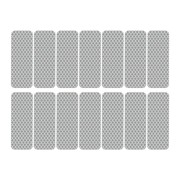Dbuoem 14Pcs Reflective Warning Strip Tape Car Bumper Reflective Strips Secure Reflector Decals