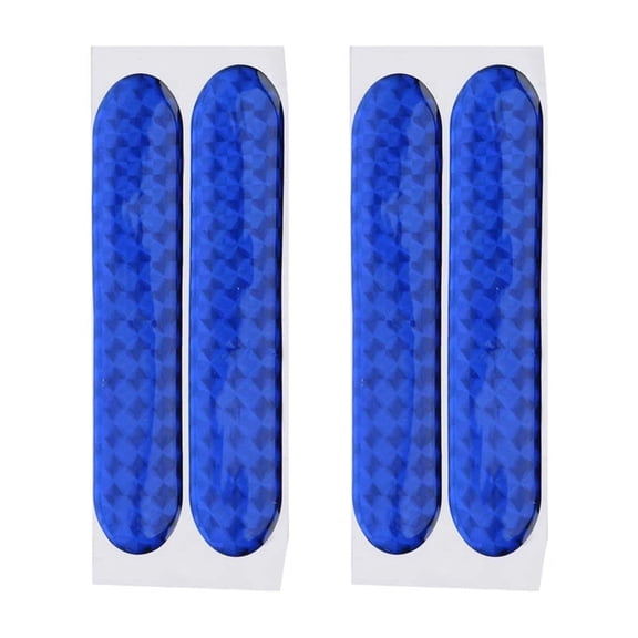 Dbuoem 4Pcs/Set Car Reflective Sticker 3D Self-adhesive Safety Warning Auto Door Decal Automobile Supplies