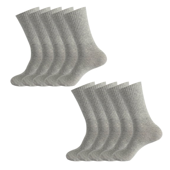 Dbuoem 5 Pairs Cotton Crew Socks Stretchy Casual Calf Socks Ribbed Business Socks for Men Women Daily Wear Exercise