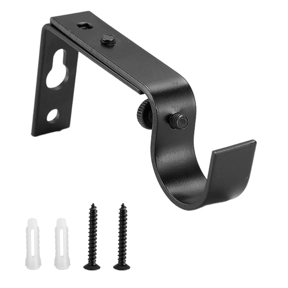 Dbuoem Adjustable Curtain Rod Brackets Window Drapery Rod Hanger Hooks Living Room Bedroom Curtain Accessories