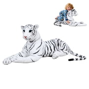 Dbuoem Giant Tiger Pillow,Big Tiger Stuffed Animal,Extra Large,Plush Lifesize Tiger