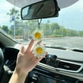 thumbnail image 1 of Dbuoem Handmade Flower Ornament Realistic Car Rear View Mirror Hanging Charm Automotive Interior Ornament, 1 of 7