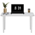 thumbnail image 1 of Dbuoem Laptop Bed Tray Table,Elephant Legs Support Lap Tablet Table,Folding Couch Laptop Lap Desk with Storage Box,A-White, 1 of 14