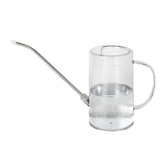 Dbuoem Long Spout Watering Can 1.5L Watering Can with Scales Garden Irrigation Spraying Pot for Plants Office Flowers
