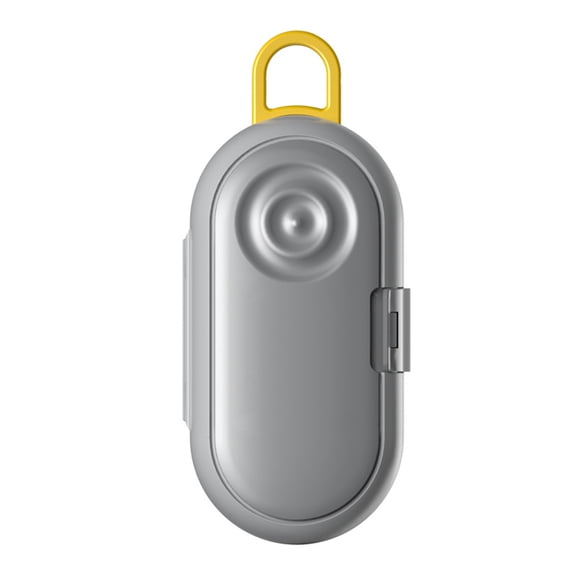 Dbuoem Mini Pill Box Durable Construction 3 Grids Easy to Carry Tablet Medicine Organizer Earplugs Protector Case