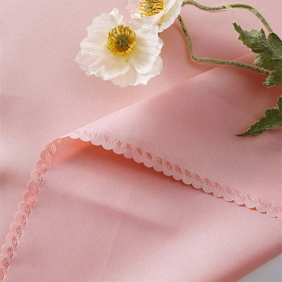 Dbuoem Napkin Cloth Lace Trim Reusable Square Napkin Fabric Outdoor Events Weddings Parties Banquets Buffets