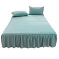 thumbnail image 1 of Dbuoem Ruffled Bed Skirt King Size Bed Skirt with Platform Queen Size Wrinkle-Free Fade Resistant Bed Skirt, 1 of 8