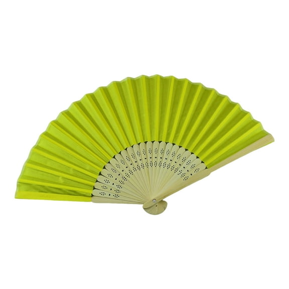 Dbuoem Silk Folding Fan Bamboo Hand Fans with Organza Bags Wedding Guests Fans Party Decoration