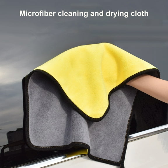 Dbuoem Wash Towel Good Durability Strong Water Adsorption Microfiber Double Side Cleaning Detailing Cloth for Car