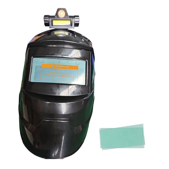 Dbuoem Welding Face Guard with Auto-Dimming Protection Heat-Resistant Welding Helmet Auto Darkening LCD Clear Welding Shield Grinding Hood Kit