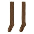thumbnail image 1 of Dbuoem Women Thigh High Socks Winter Warm Over The Knee Socks Extra Long Knitted Boot Stockings Thick Leg Warmers, 1 of 8