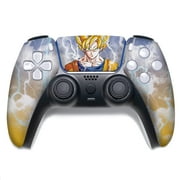 Dbz Go-Ku Custom PS-5 Controller Wireless compatible with Play-Station 5 Console by BCB Controllers | Proudly Customized in USA with Permanent HYDRO-DIP Printing (NOT JUST A SKIN)
