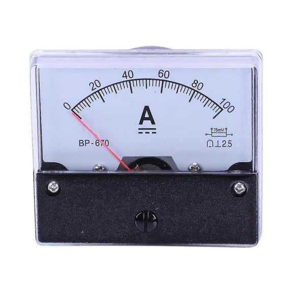 Dc 100a Analog Panel Ampere Current Counter Ammeter Meter Dh-670
