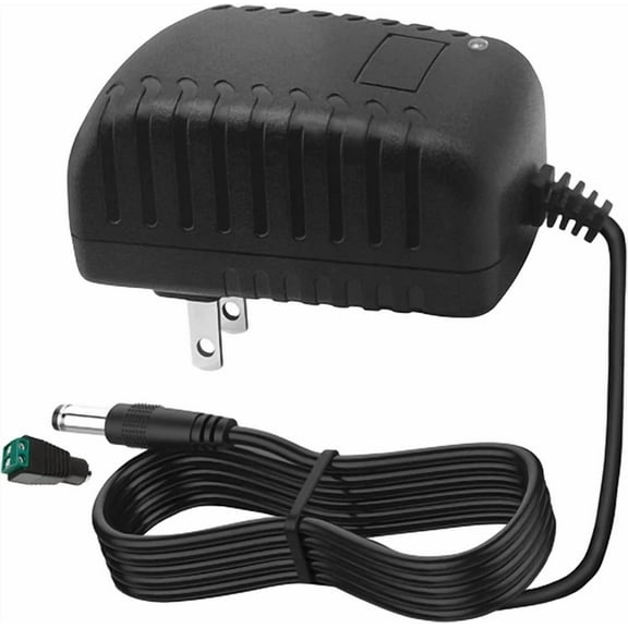 Dc 12 Volt 2Amp Power Supply 12V 24W Ac Adapter 100-240V To Black