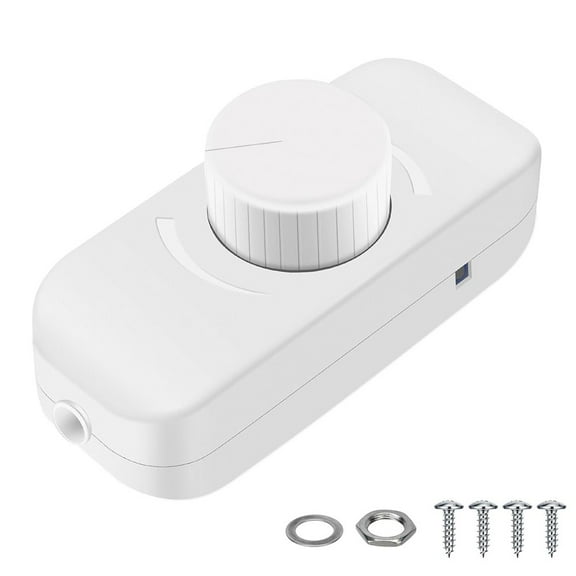 Dc 12V-24V Inline Dimmer Switch,Frequency Adjustable,Push On/Off Rotary Dimming