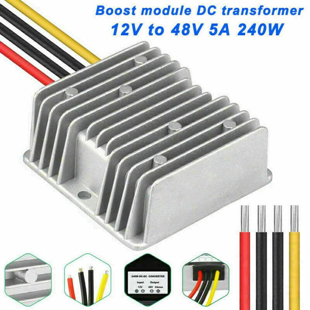Dc 12V To 24/48V Waterproof Housing Power Adapter Step Up Dc Converter ...