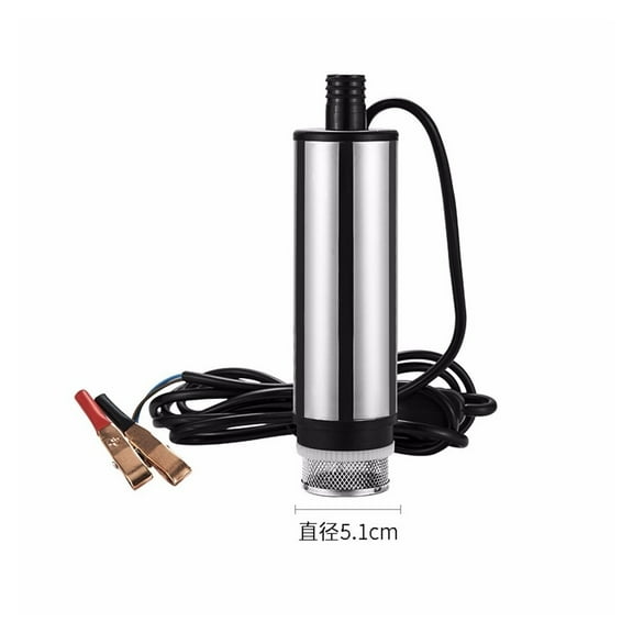 Dc 12v 24v Electric Fuel Transfer Pump 30l/min Oil Pump Submersible Water Diesel Pump Diameter 51mm Stainless Steel ,Low Noise