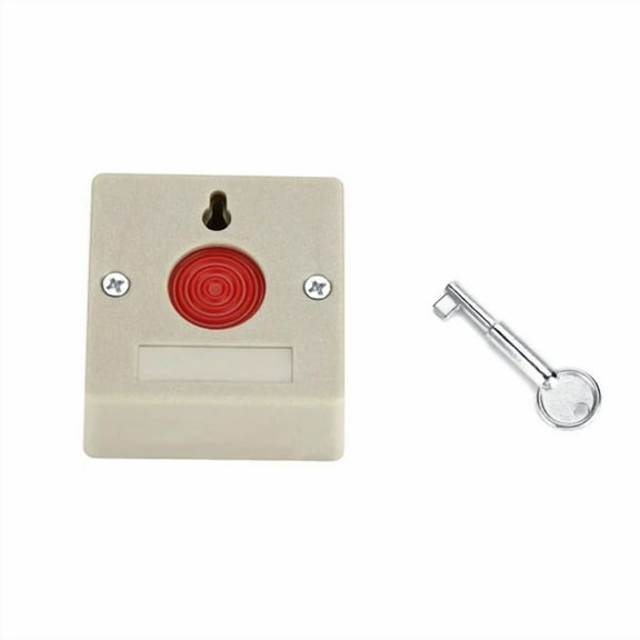 Dc 24V Wired Safe Security Plastic Family Office Mini Emergency Alarm Panic .