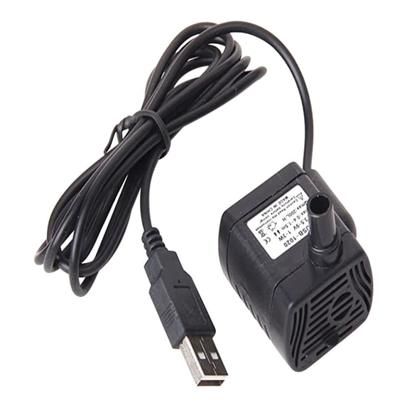 Dc 3.59V Usb Water Pump for Fish Tank 3W Mini Submersible Water Pump with Tubing and Flow Adjustment Function Small Fountain Pump for Pet Fountain Aquarium Hydroponics Desktop Fountain