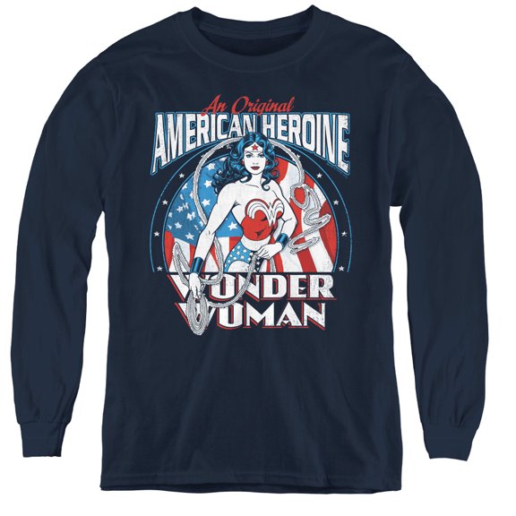 Dc - American Heroine - Youth Long Sleeve Shirt - Large