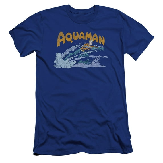 Dc - Aqua Swim - Premium Slim Fit Short Sleeve Shirt - Medium