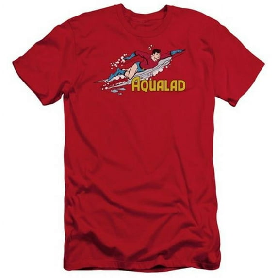 Dc-Aqualad - Short Sleeve Adult 30-1 Tee - Red- 2X