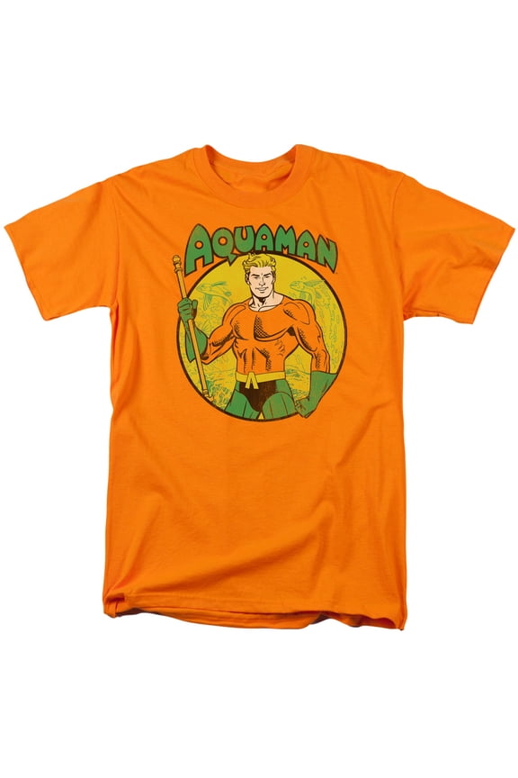 DC Comics Men's Aquaman T-shirt XX-Large Orange
