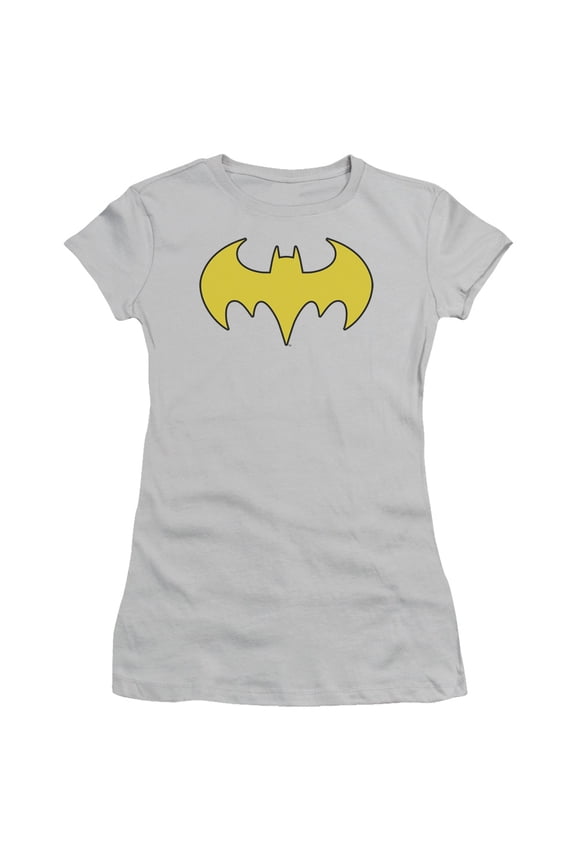 Dc - Bat Girl Logo - Juniors Teen Girls Cap Sleeve Shirt - Medium