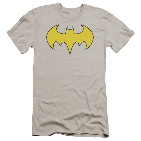 Dc - Bat Girl Logo - Premium Slim Fit Short Sleeve Shirt - XX-Large