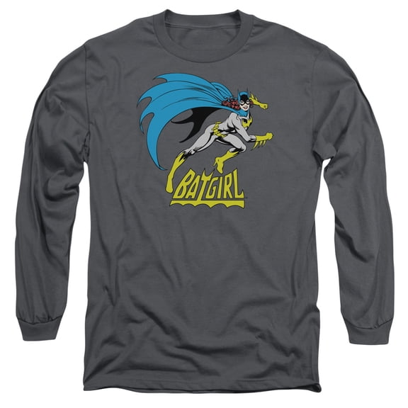 DC Comics Men's Batgirl Is Hot Long Sleeve Charcoal