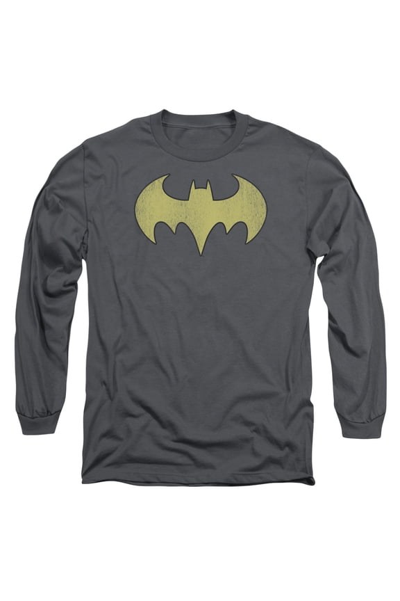 Dc - Batgirl Logo Distressed - Long Sleeve Shirt - Small