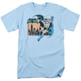 thumbnail image 1 of DC Comics Batman In The City S/S Adult 18/1 T-Shirt Light Blue, 1 of 2