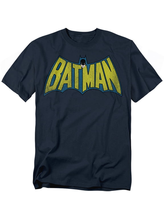 DC Comics T-Shirt Classic Batman Logo Unisex Graphic Tee For Men & Women Navy 