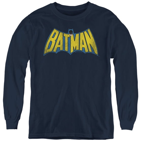 Dc - Classic Batman Logo - Youth Long Sleeve Shirt - Small
