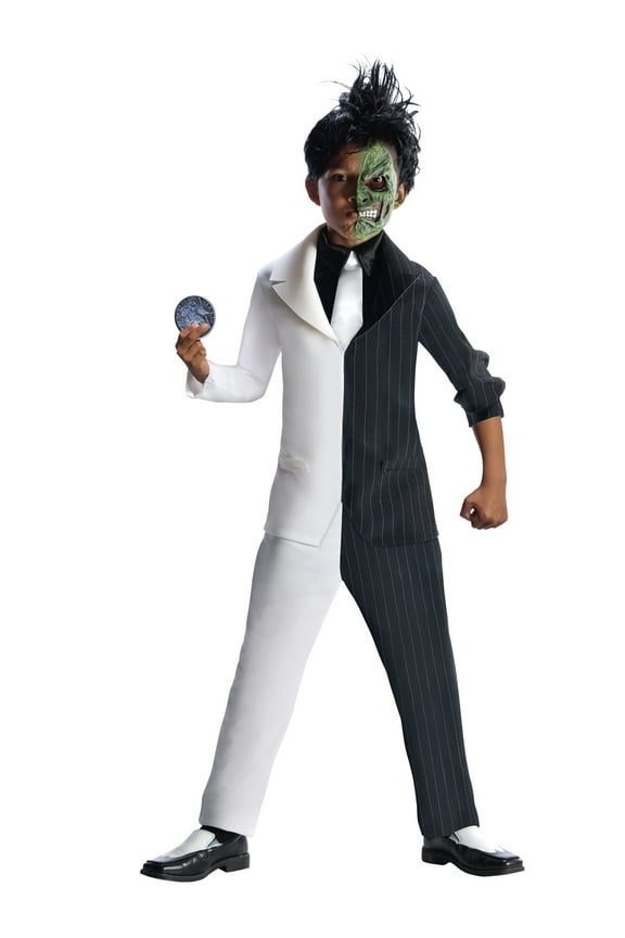 DC Super Villains Two Face Costume for Kids by Rubies, Boys Large
