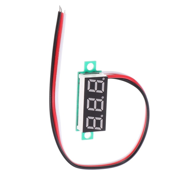 ULTNICE LED Digital Voltmeter Display Panel Meter for Dc Voltage 4 to 30V 0 to 10A with Yellow Frame