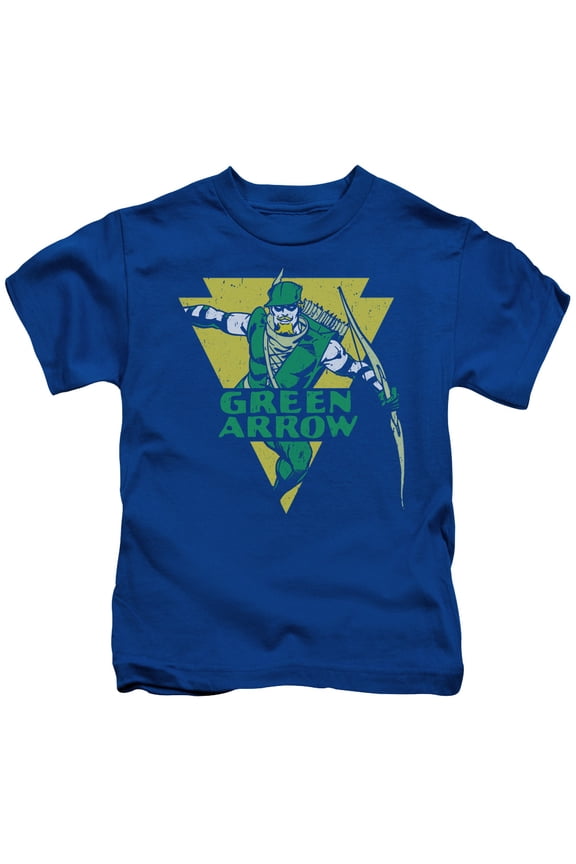 Dc - Distressed Arrow - Juvenile Short Sleeve Shirt - 4
