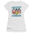 thumbnail image 1 of Dc - Faces Of Justice - Juniors Teen Girls Cap Sleeve Shirt - Small, 1 of 2