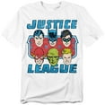 thumbnail image 1 of DC Comics T-Shirt Faces of Justice Unisex Graphic Tee For Men & Women, 1 of 7