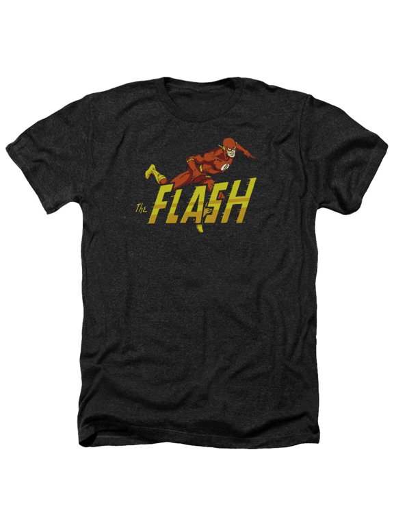 Dc Flash - 8 Bit Flash - Heather Short Sleeve Shirt - Medium