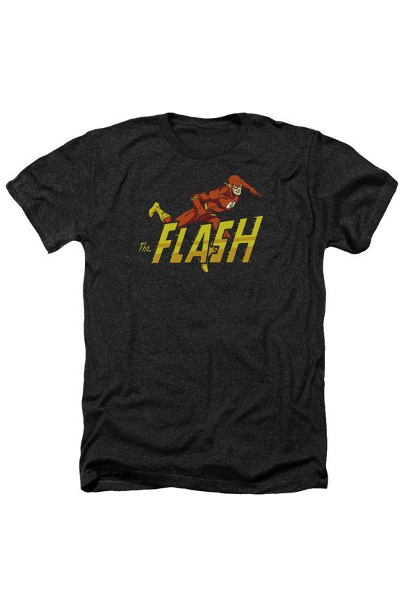 Dc Flash - 8 Bit Flash - Heather Short Sleeve Shirt - Medium