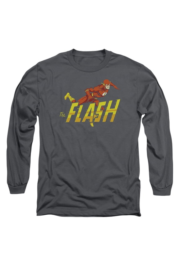 Dc Flash - 8 Bit Flash - Long Sleeve Shirt - Small